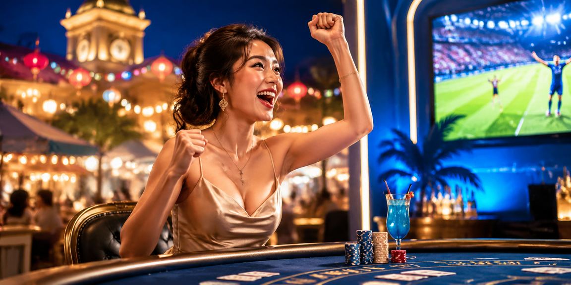 Không khí casino và giải trí ban đêm tại chợ đêm TP.HCM